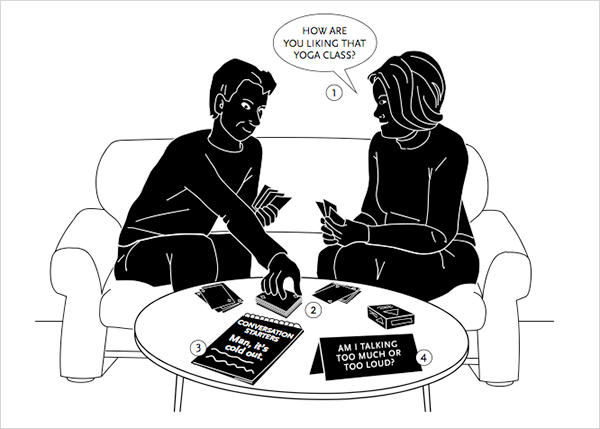 Illustration from Supporting a Family Member with Schizophrenia: Socializing and Communicating