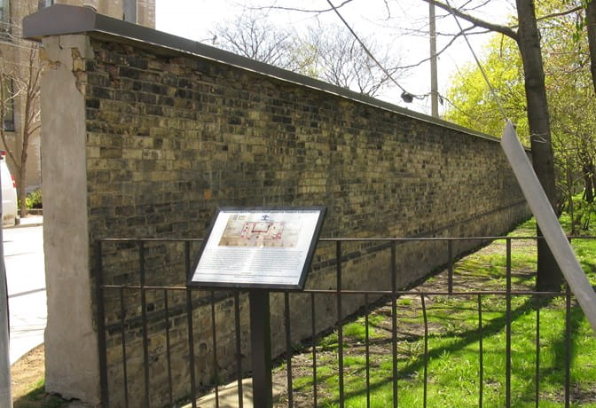 Historic wall and plaque