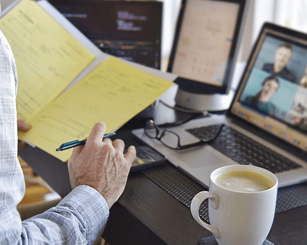 Virtual business meeting