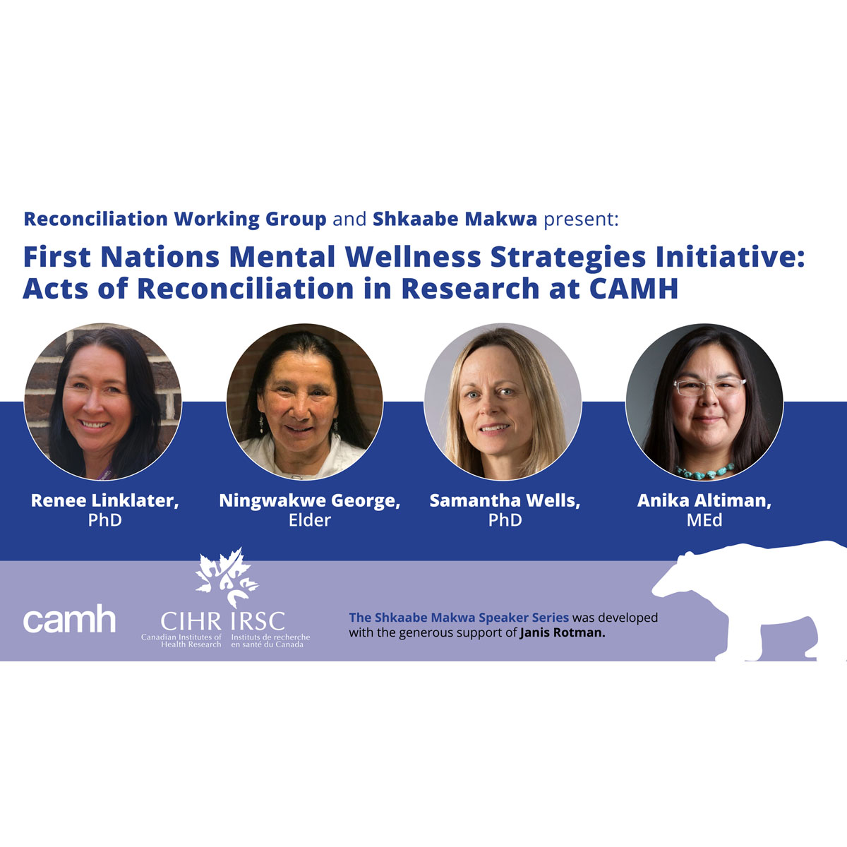 First Nations Mental Wellness Strategies Initiative: Acts of Reconciliation in Research at CAMH