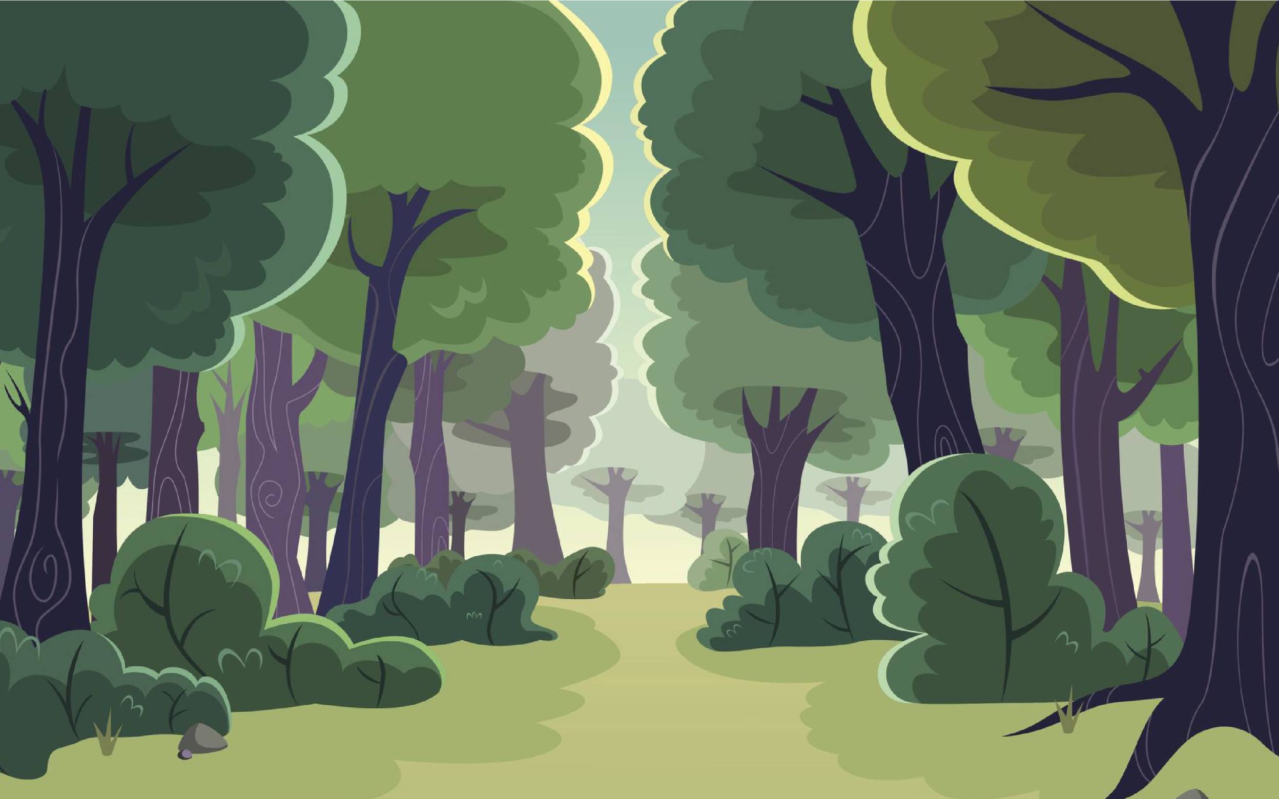 Cartoon forest