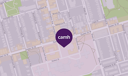 Map of CAMH's Queen Street Site