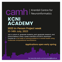 Krembil Centre for Neuroinfomatics Summer School 2022