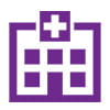 Hospital building icon