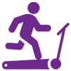 Icon of a person running on treadmill