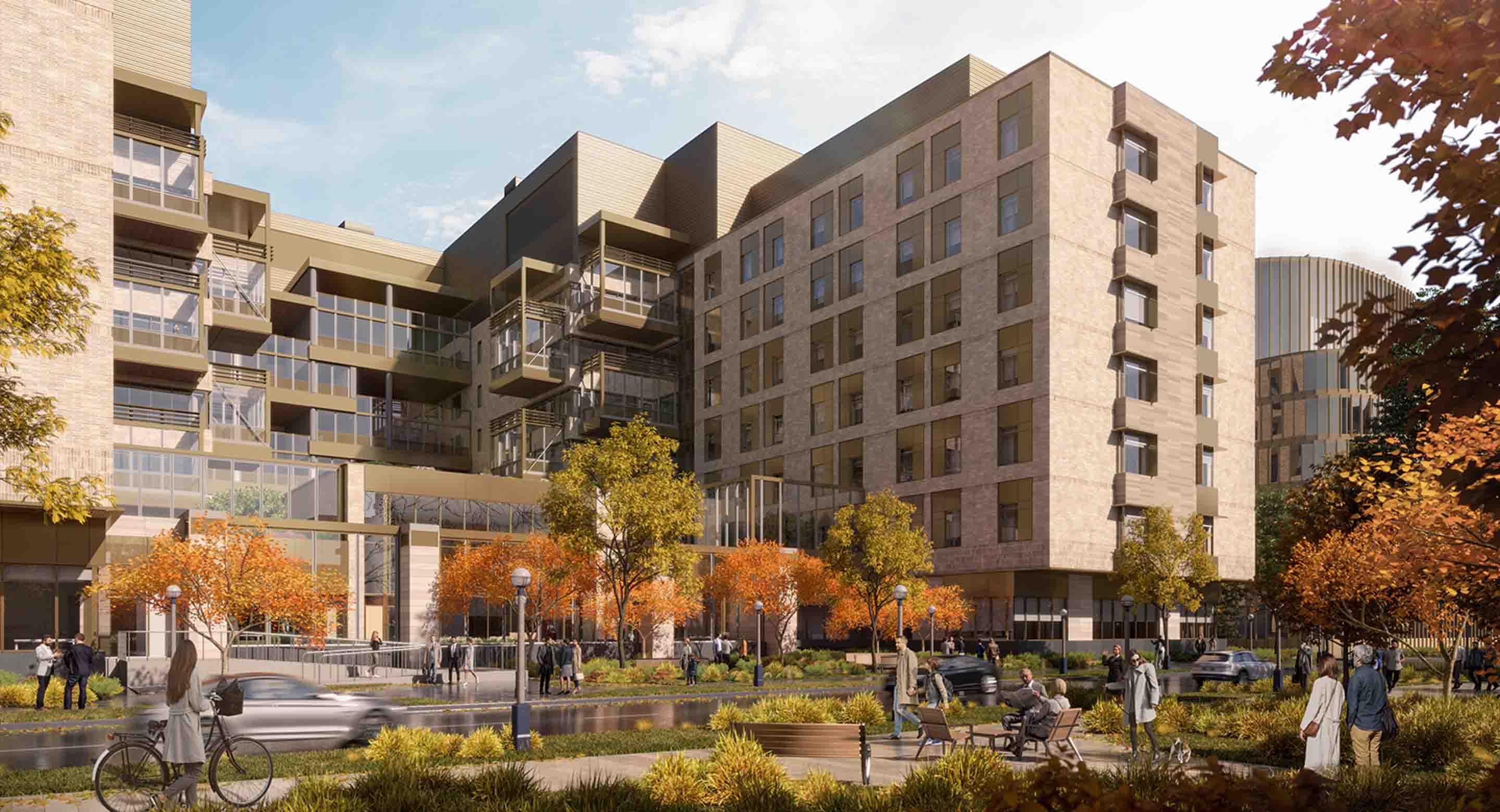Rendering of Waverley House building