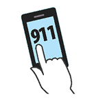 Call 911 from 5 steps to save a life