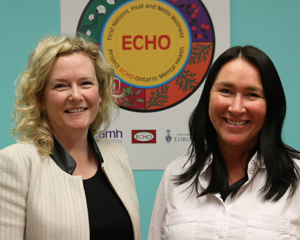 Dr. Allison Crawford and Dr. Renee Linklater co-lead the ECHO Ontario First Nations, Inuit and Métis Wellness
