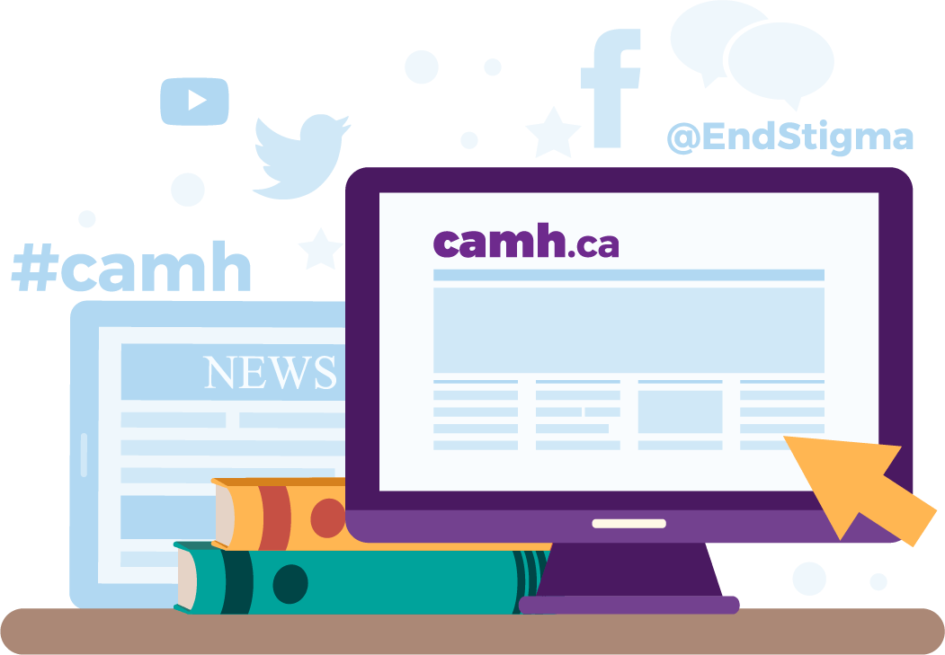 CAMH by the numbers media illustration