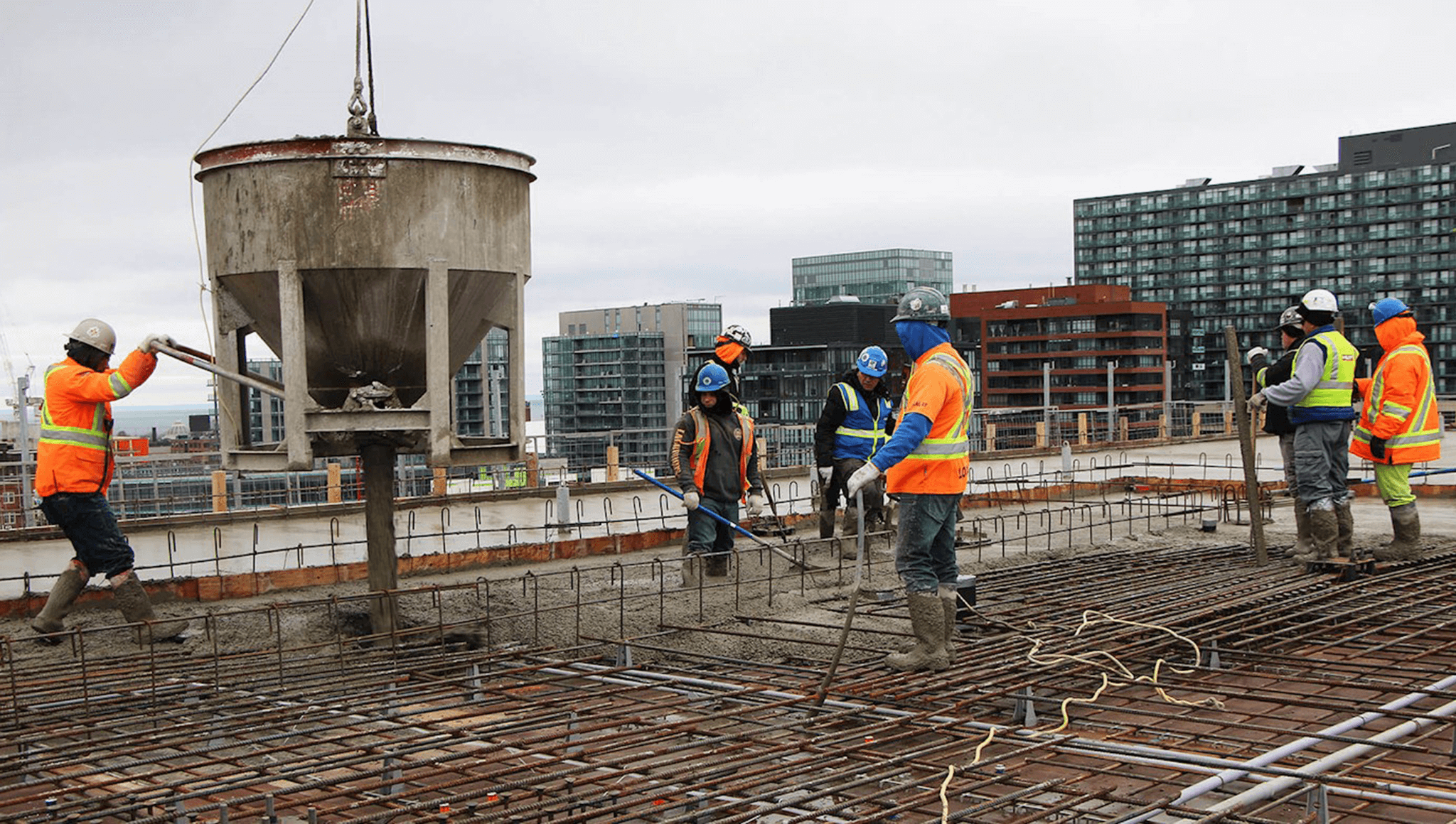 Construction team working on CAMH redevelopment