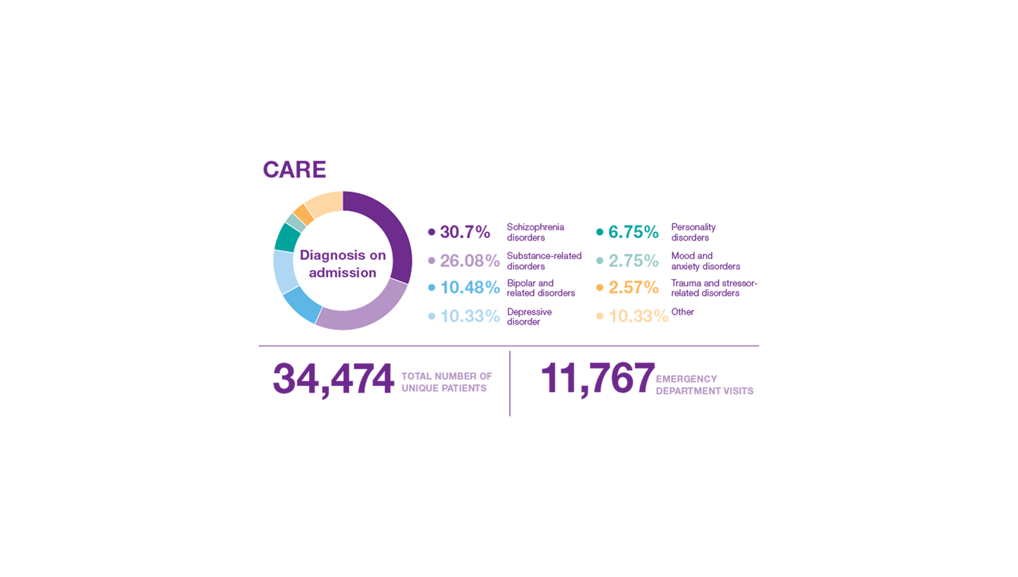 CAMH Care By the Numbers
