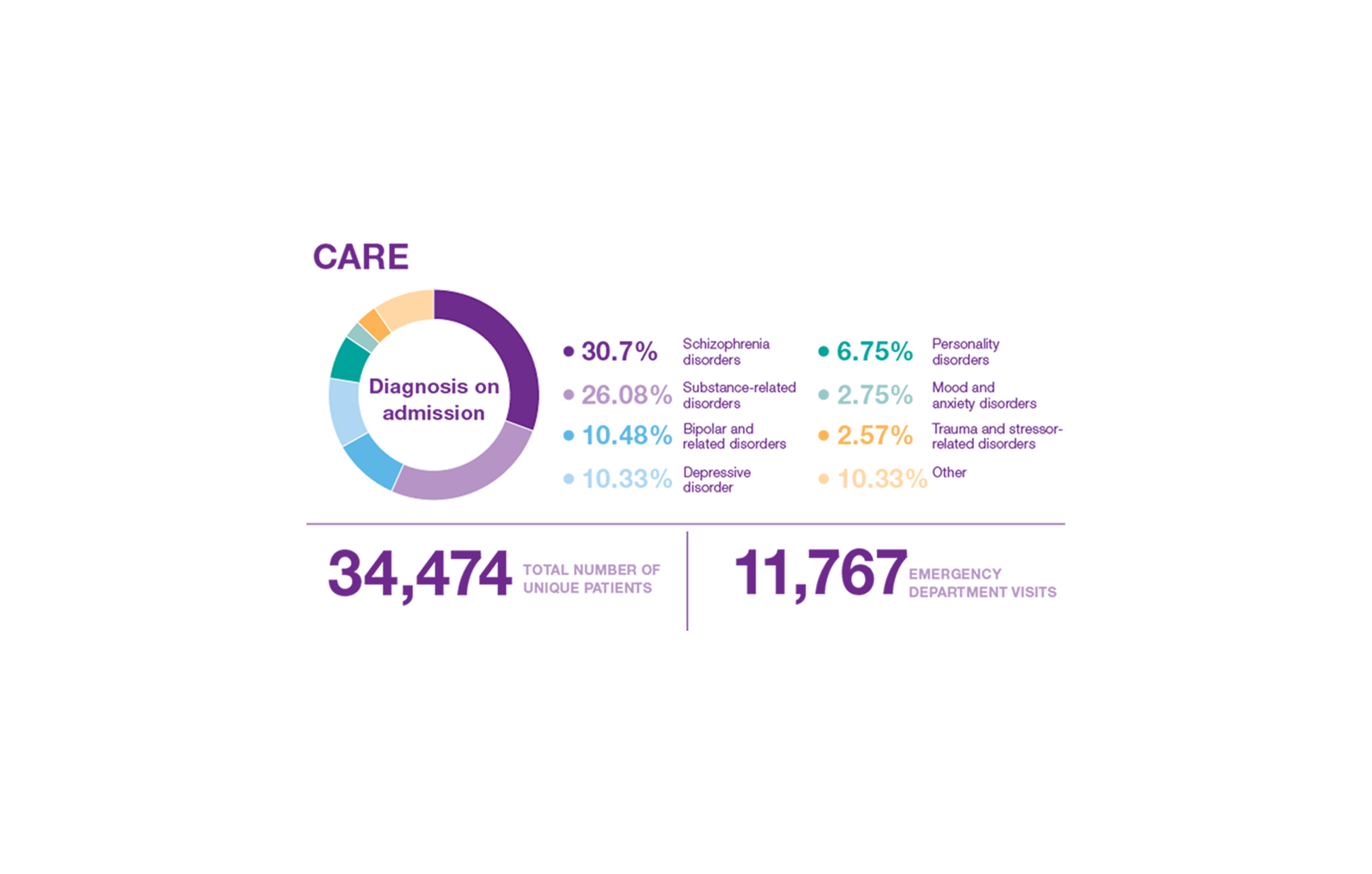 CAMH Care By the Numbers
