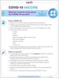 COVID-19 Vaccine: What do I need to know?