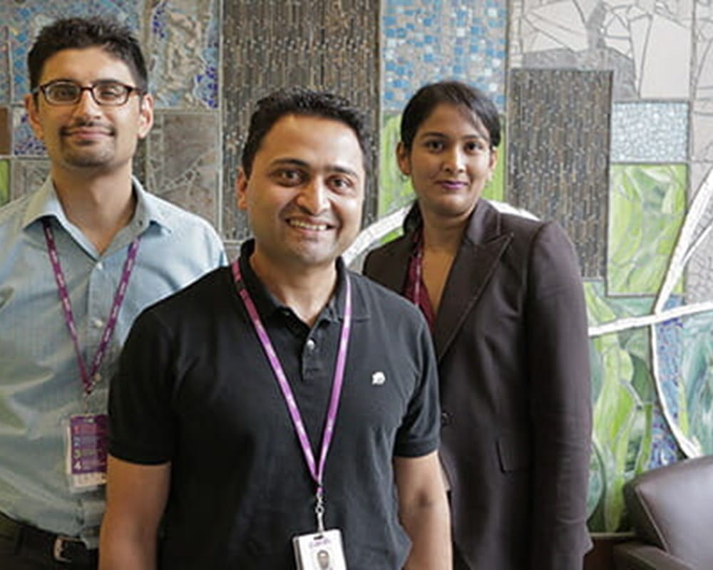 Joydip Banerjee, Manager, Geriatric Mental Health Outpatient Clinics, Dr. Sanjeev Kumar, Geriatric Psychiatrist & lead psychiatrist, Memory ICP project, Dr. Petal Abdool, Medical Head, Geriatric Outpatient Clinic.