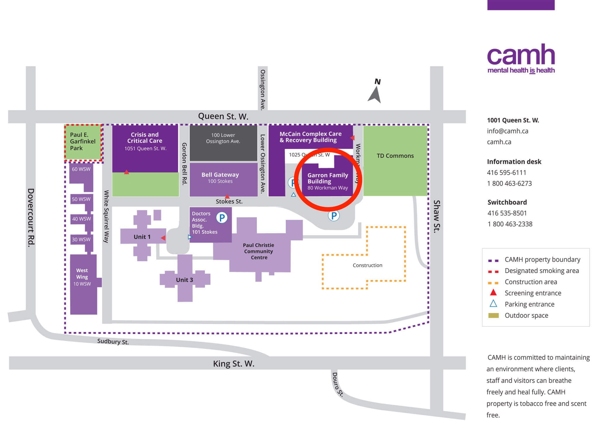 Garron Family Building Variance | CAMH