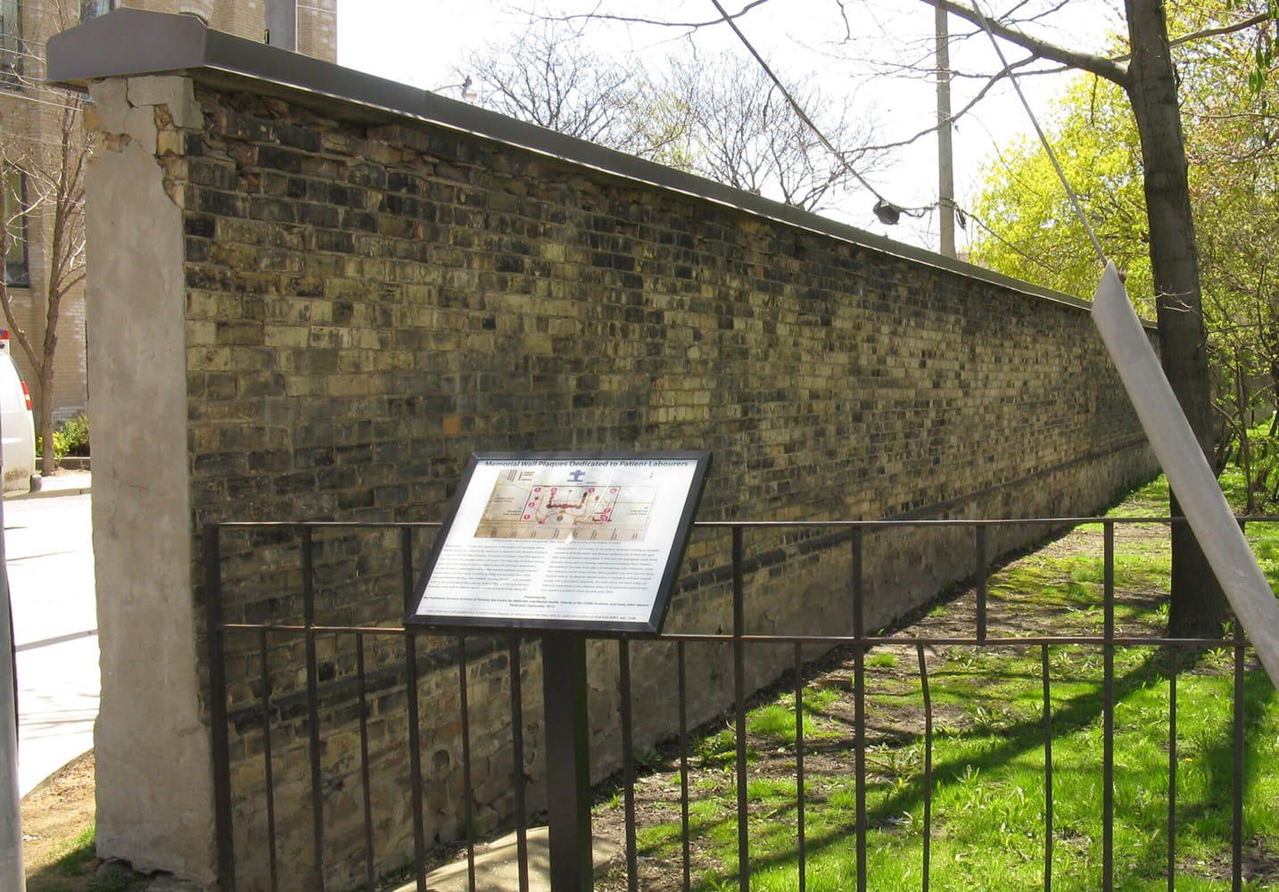 Historic wall and plaque