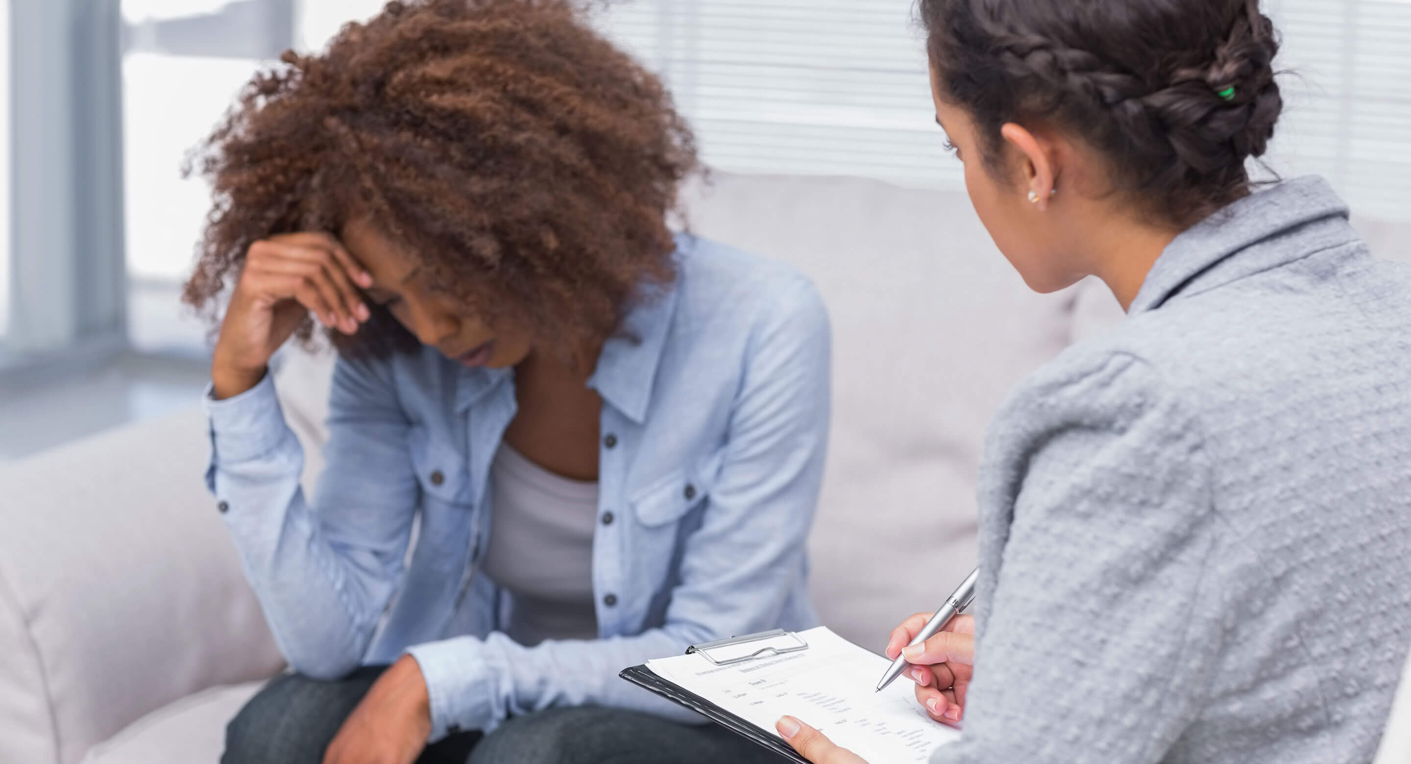 Woman in therapy session