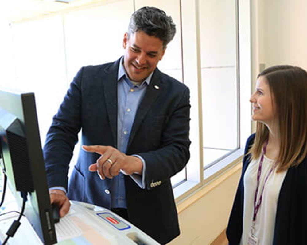CAMH Project Manager John Fernandes, with Advanced Practice Nurse Sara Ling.