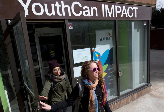 Young people at a YouthCan IMPACT site.