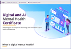 Digital Mental Health Certificate web page
