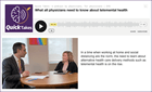 CAMH Quicktakes podcast on Telemental Health Care with Drs David Gratzer and Allison Crawford