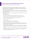 Talking to children about COVID-19 and its impact - CAMH
