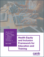 Health Equity and Inclusion Framework for Education and Training cover