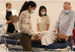 CAMH Simulation team with simulated patientt