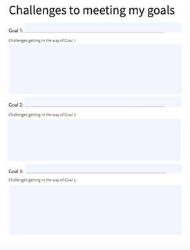 Challenges for goals image CAT manual pdf