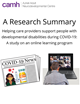 Did an online course help health care providers of adults with intellectual and developmental disabilities during COVID?