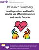 Health problems and health service use of Autistic women and men in Ontario