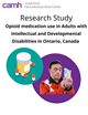 Opioid medication use among Adults with Intellectual and Developmental Disabilities in Ontario, Canada