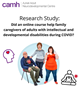 Did an online course help family caregivers of adults with intellectual and developmental disabilities during COVID?