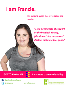 Get to know me: I am more than my disability - Francie