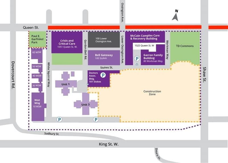 Map of CAMH