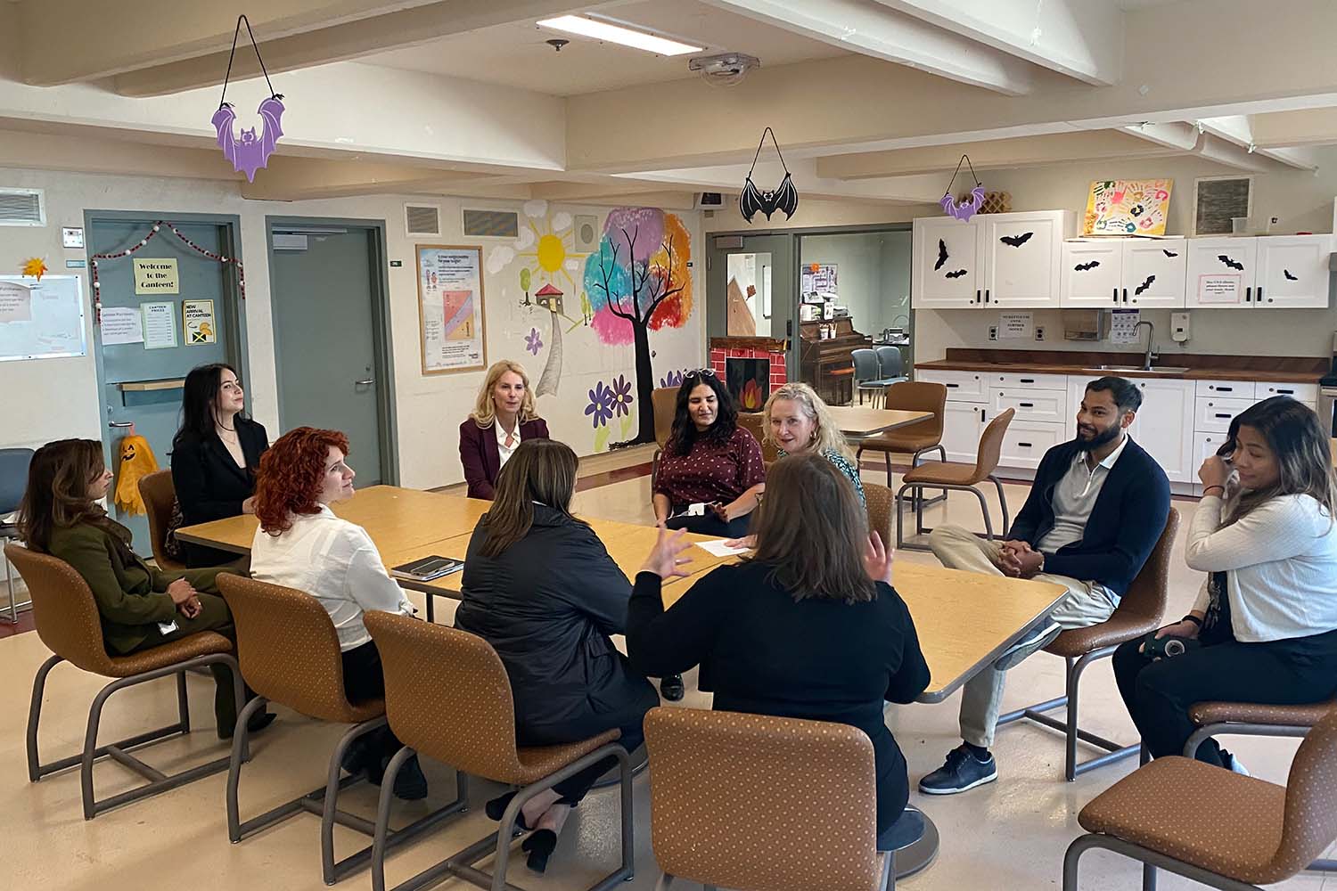 A roundtable meeting