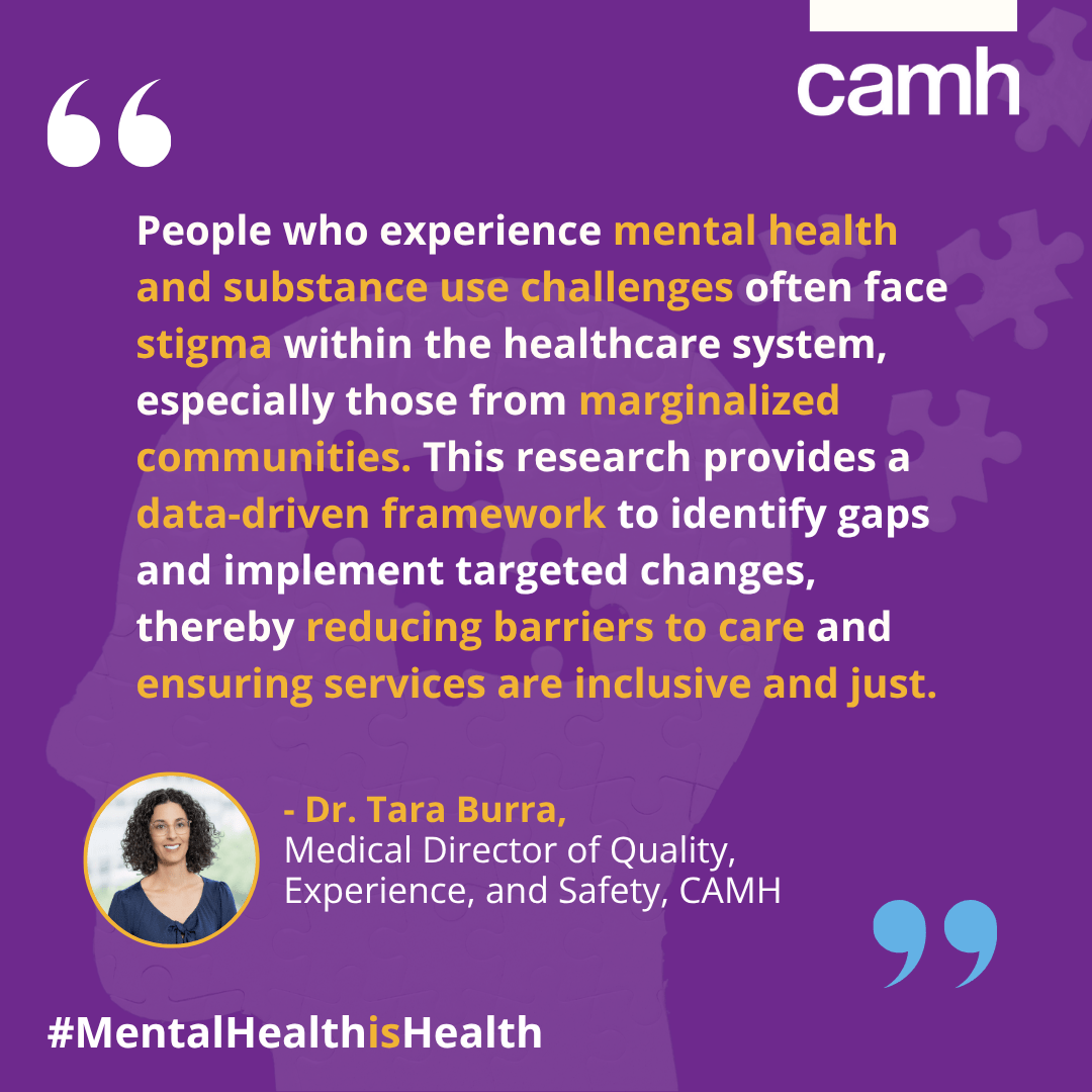 Equity in Action: CAMH Leaders Co-Author New Quality Improvement ...