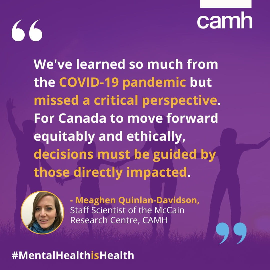 CAMH asked, youth answered: a first-ever youth-led study for post ...