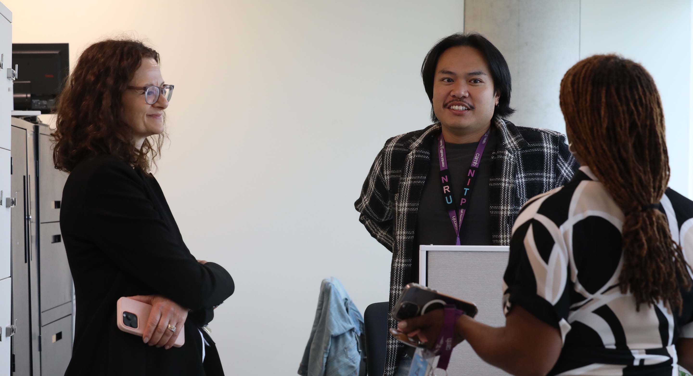 Monica Bettazzoni speaks to staff at CAMH