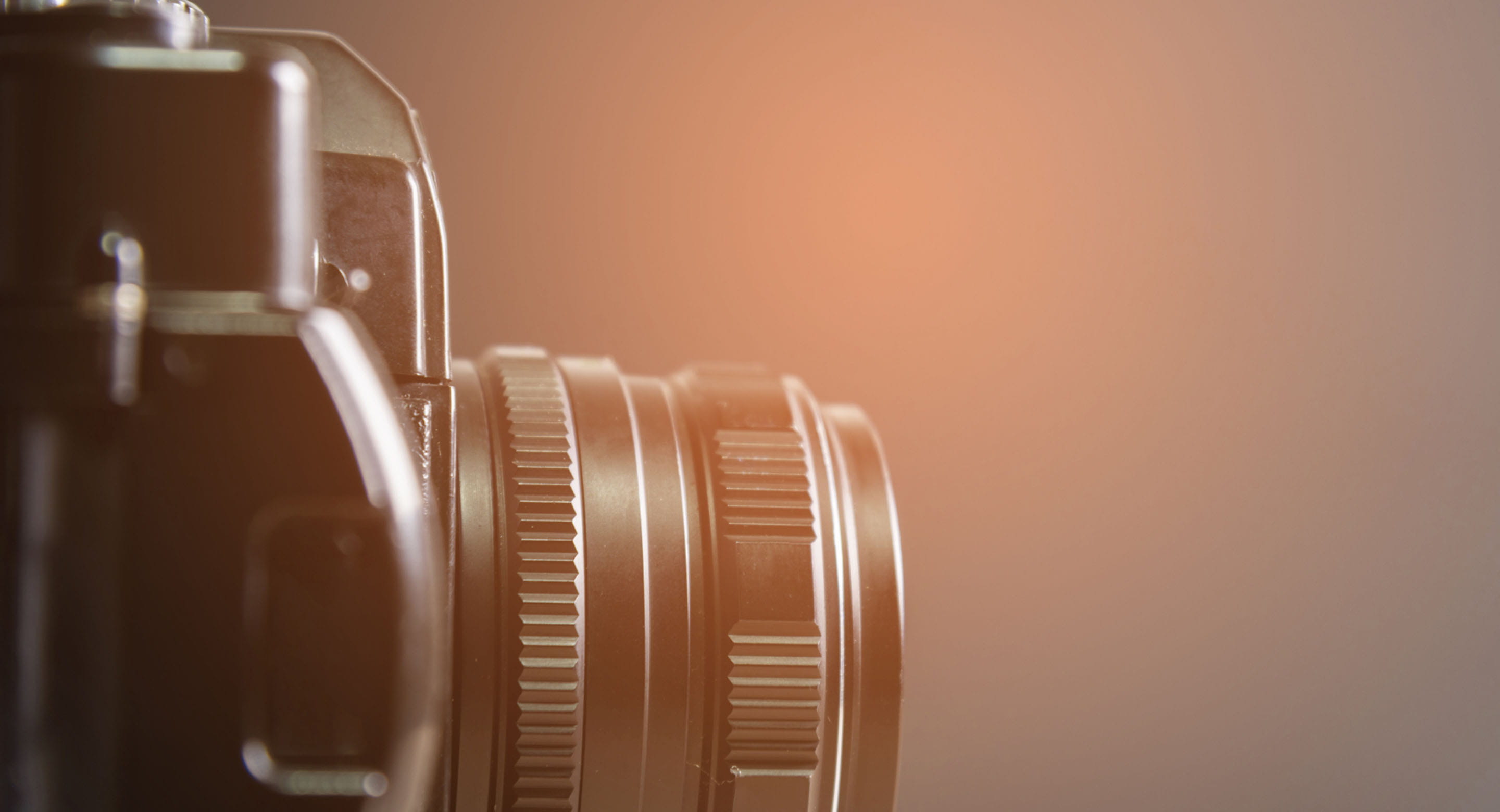 Closeup photo of a camera