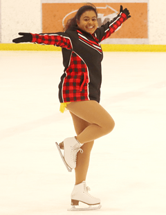Special Olympics skater