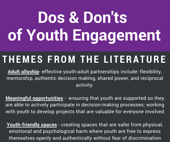 Dos and Don'ts of Youth Engagement
